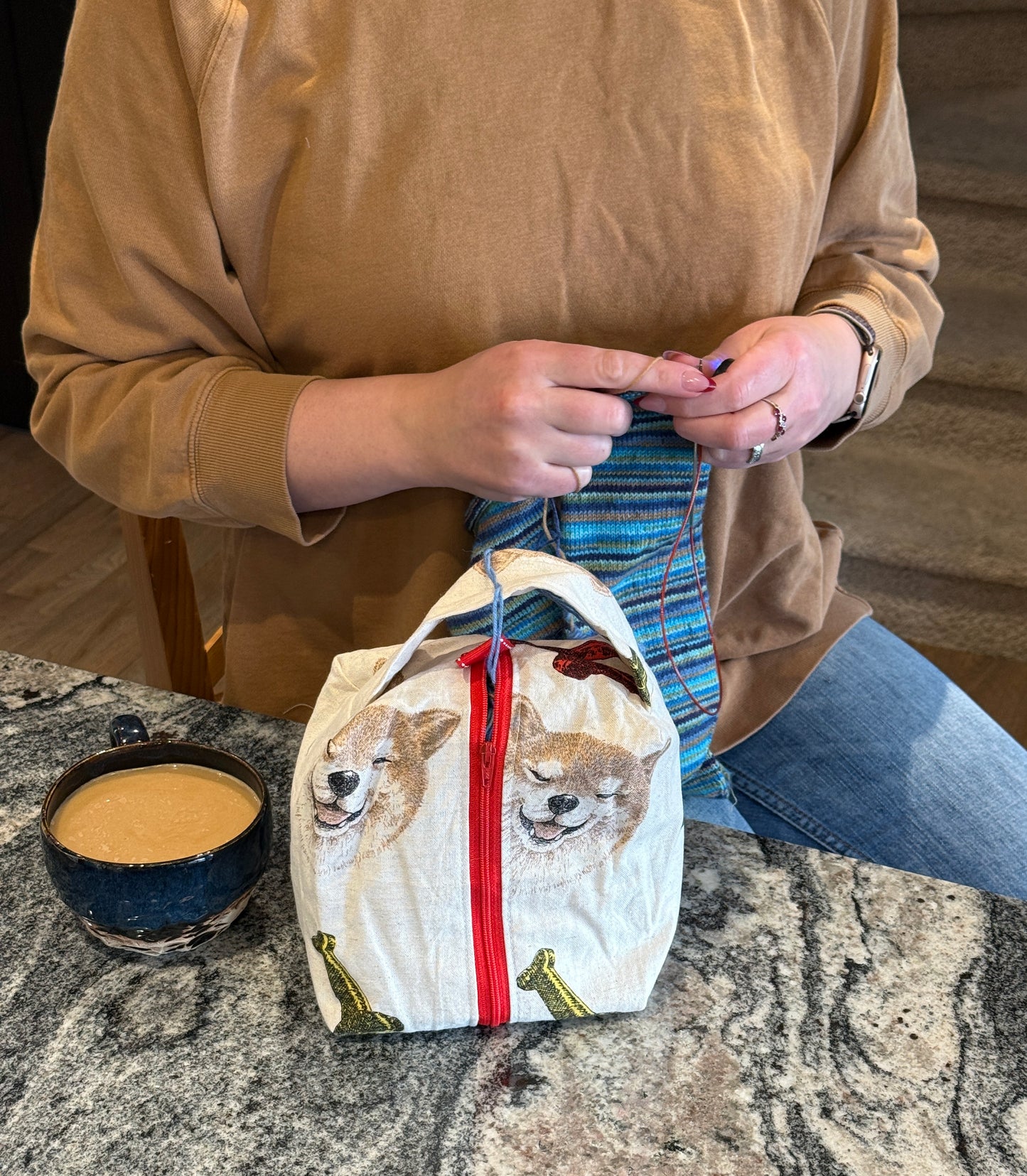 Small Box Bags | Dogs | Fabrics Hand Chosen in Japan, Bags Handmade in Alberta, Canada!