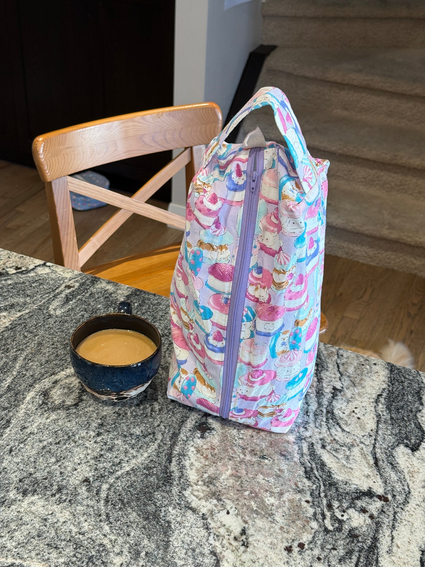 Large Box Bag | Fibre Arts Bag | Handmade in Alberta, Canada, From Hand Picked Japanese Fabrics