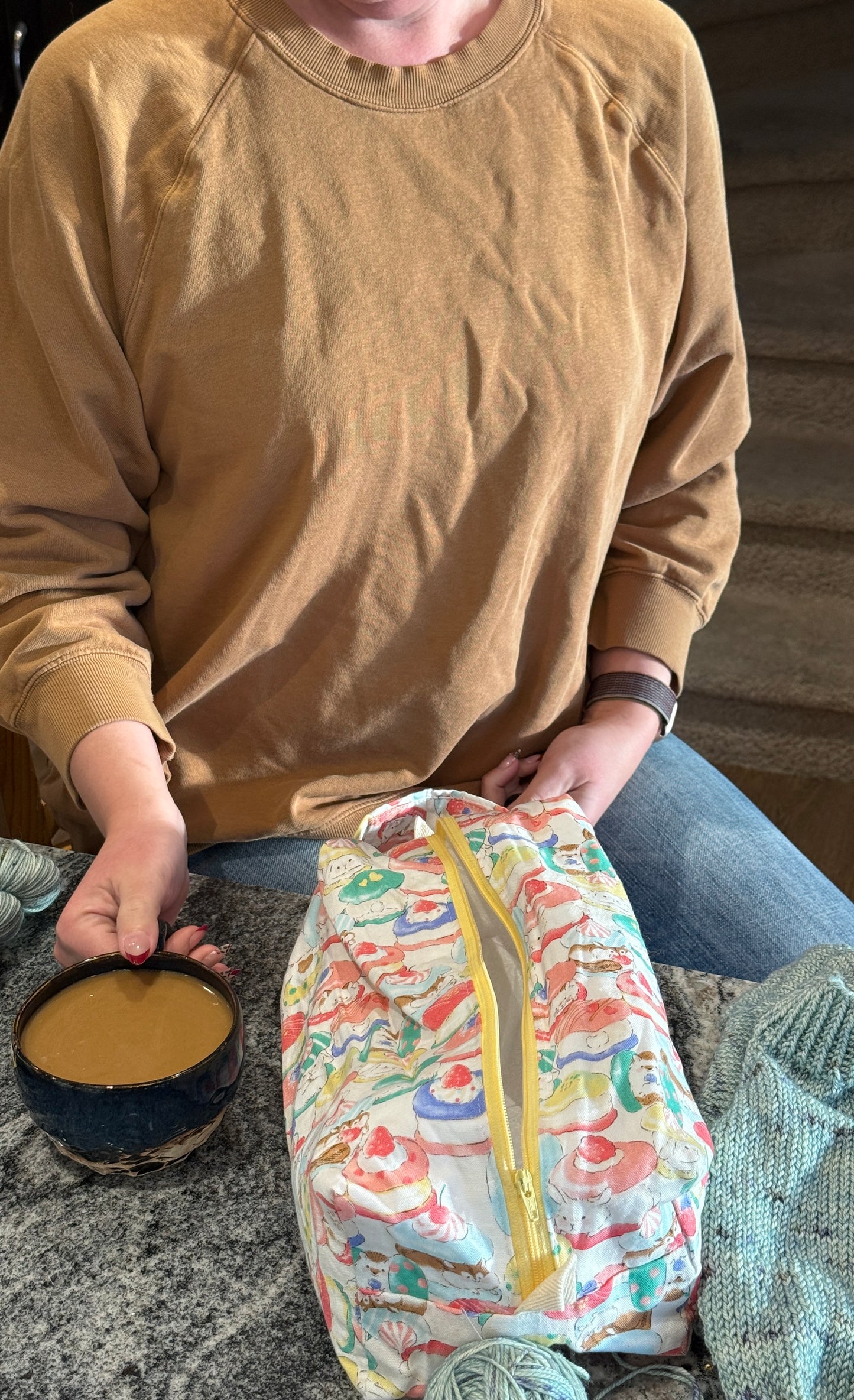 Large Box Bag | Fibre Arts Bag | Handmade in Alberta, Canada, From Hand Picked Japanese Fabrics