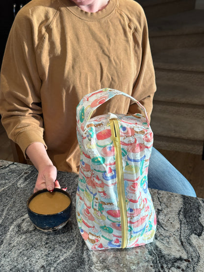 Large Box Bag | Fibre Arts Bag | Handmade in Alberta, Canada, From Hand Picked Japanese Fabrics