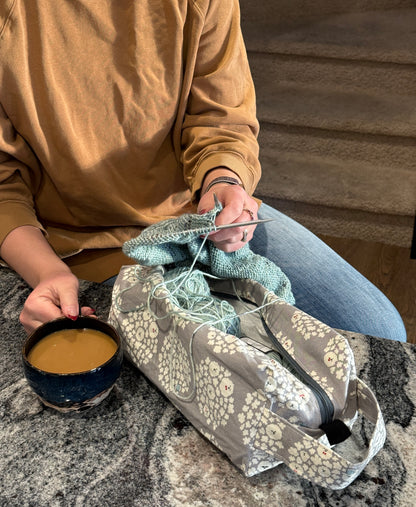 Large Box Bag | Fibre Arts Bag | Handmade in Alberta, Canada, From Hand Picked Japanese Fabrics