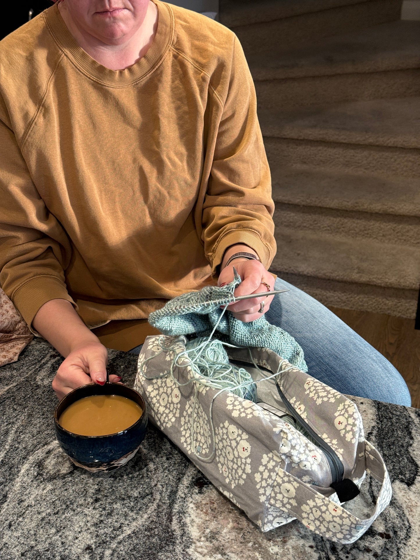 Large Box Bag | Fibre Arts Bag | Handmade in Alberta, Canada, From Hand Picked Japanese Fabrics