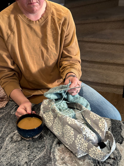 Large Box Bag | Fibre Arts Bag | Handmade in Alberta, Canada, From Hand Picked Japanese Fabrics