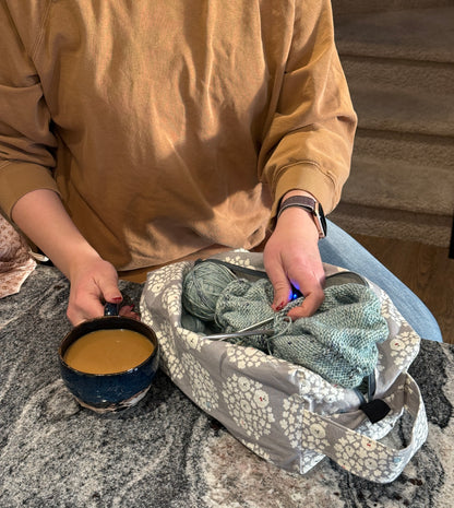 Large Box Bag | Fibre Arts Bag | Handmade in Alberta, Canada, From Hand Picked Japanese Fabrics