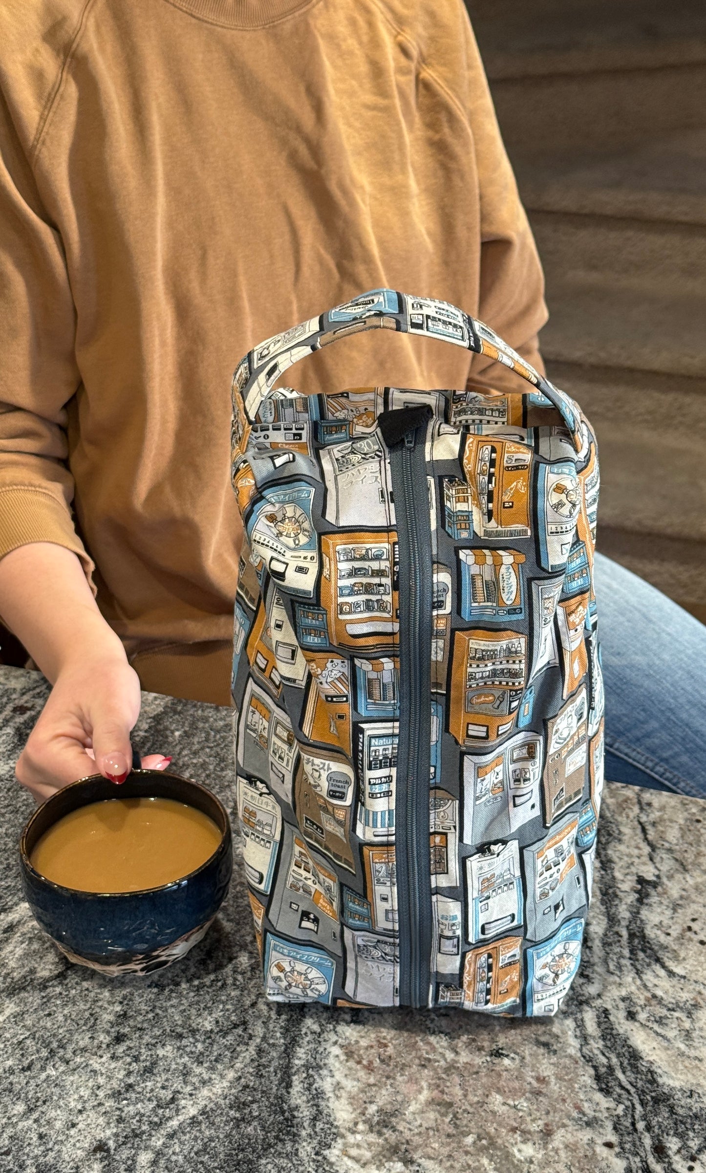 Large Box Bag | Fibre Arts Bag | Handmade in Alberta, Canada, From Hand Picked Japanese Fabrics