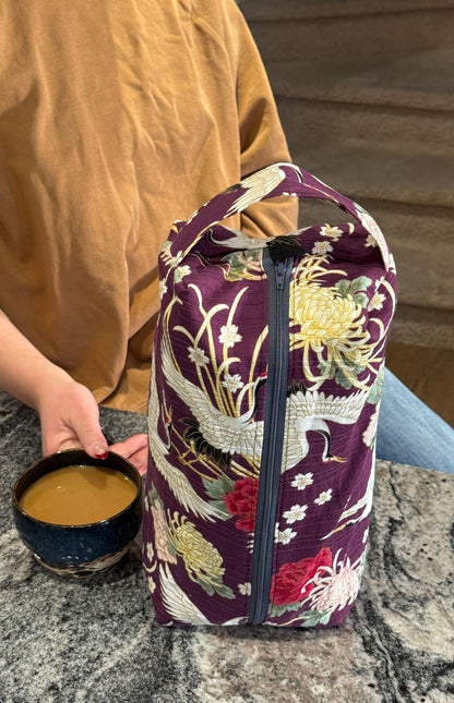 Large Box Bag | Fibre Arts Bag | Handmade in Alberta, Canada, From Hand Picked Japanese Fabrics