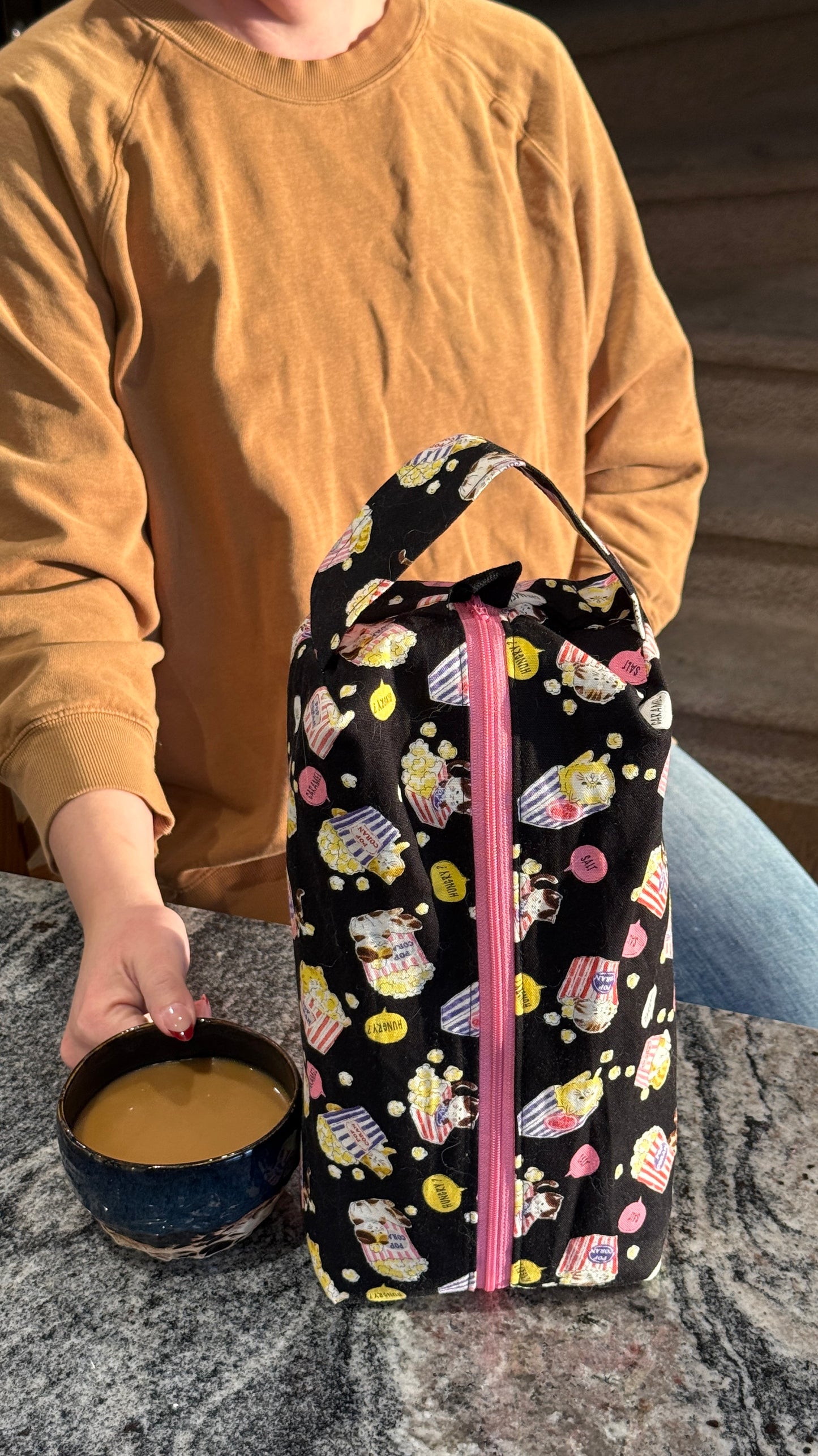 Large Box Bag | Fibre Arts Bag | Handmade in Alberta, Canada, From Hand Picked Japanese Fabrics