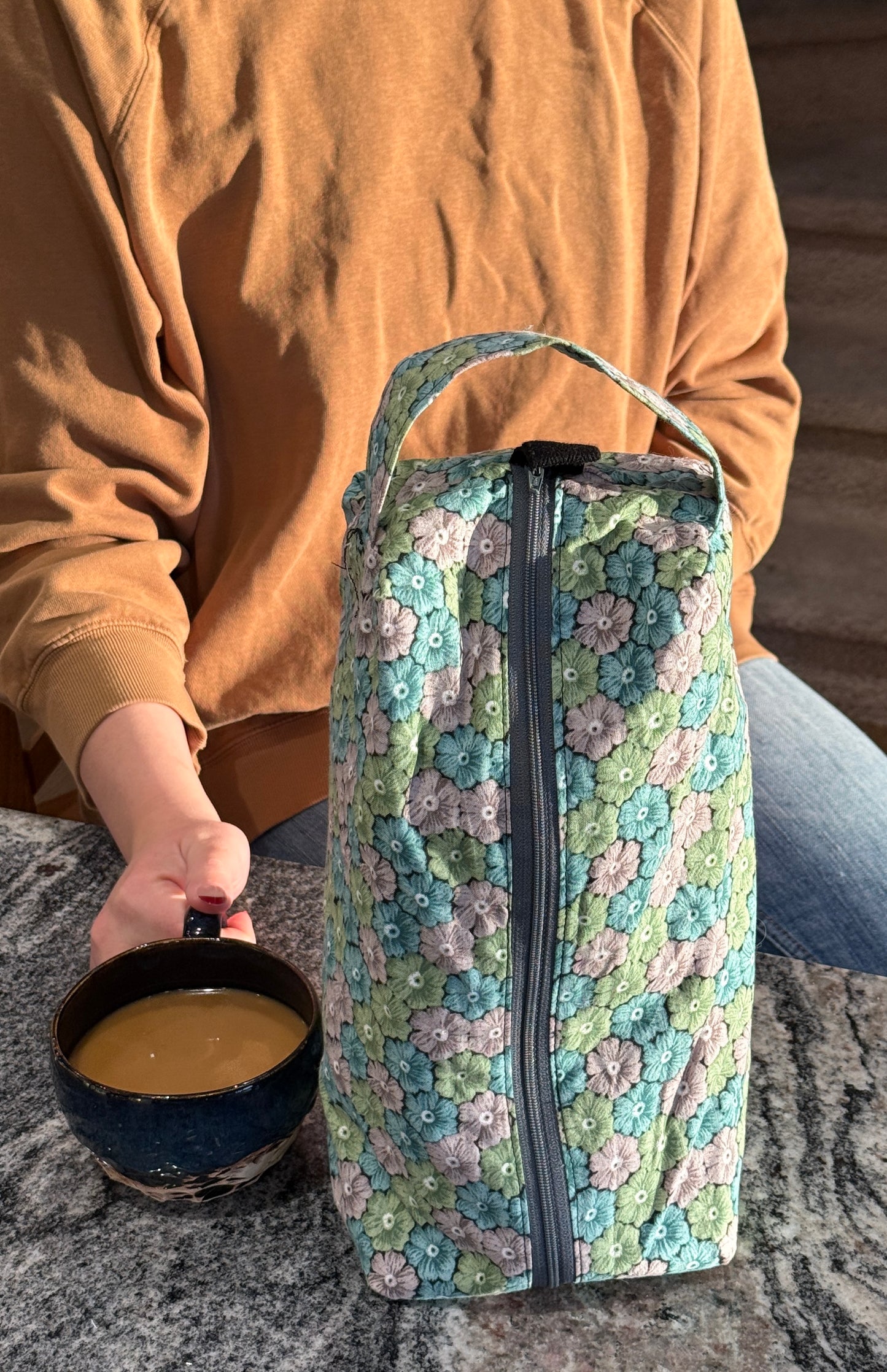 Large Box Bag | Fibre Arts Bag | Handmade in Alberta, Canada, From Hand Picked Japanese Fabrics