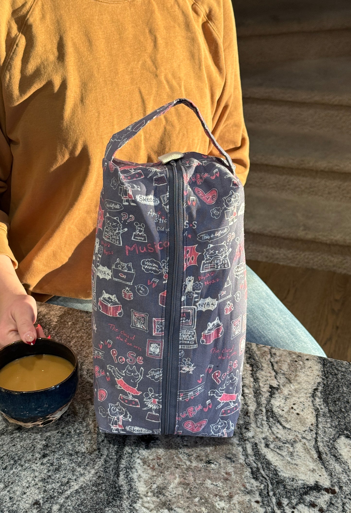 Large Box Bag | Fibre Arts Bag | Handmade in Alberta, Canada, From Hand Picked Japanese Fabrics