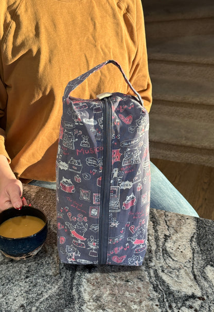 Large Box Bag | Fibre Arts Bag | Handmade in Alberta, Canada, From Hand Picked Japanese Fabrics