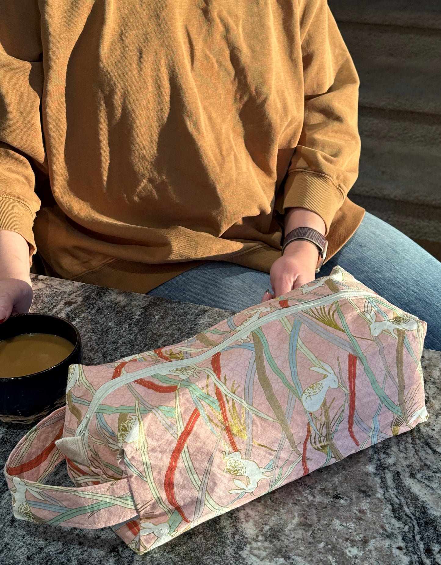 Large Box Bag | Fibre Arts Bag | Handmade in Alberta, Canada, From Hand Picked Japanese Fabrics