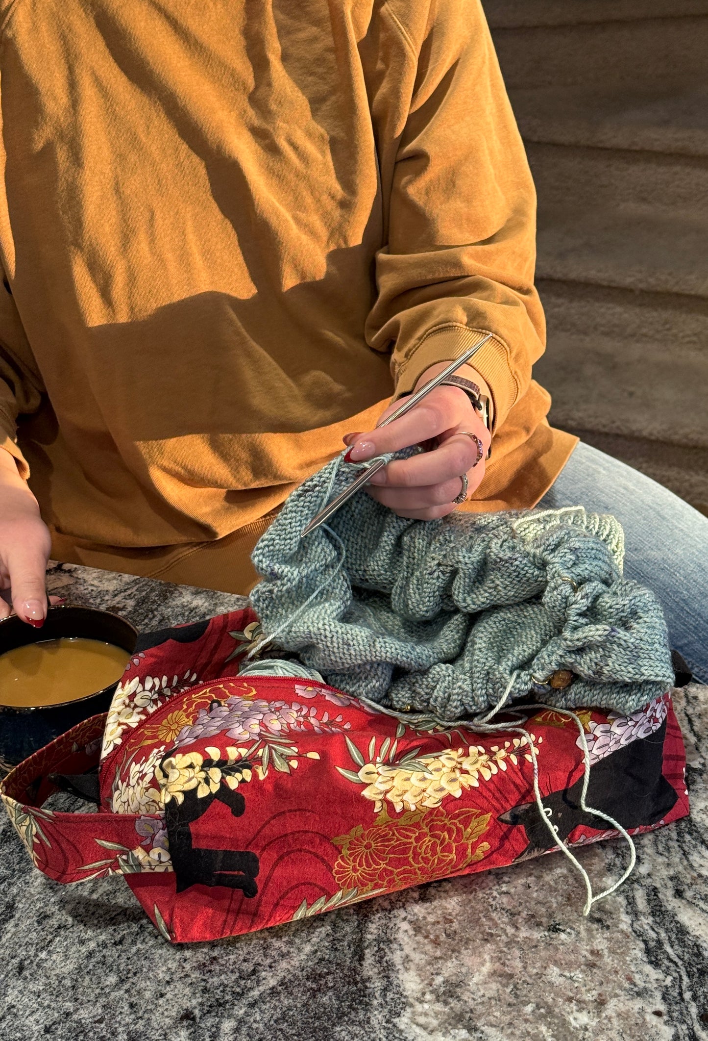 Large Box Bag | Fibre Arts Bag | Handmade in Alberta, Canada, From Hand Picked Japanese Fabrics