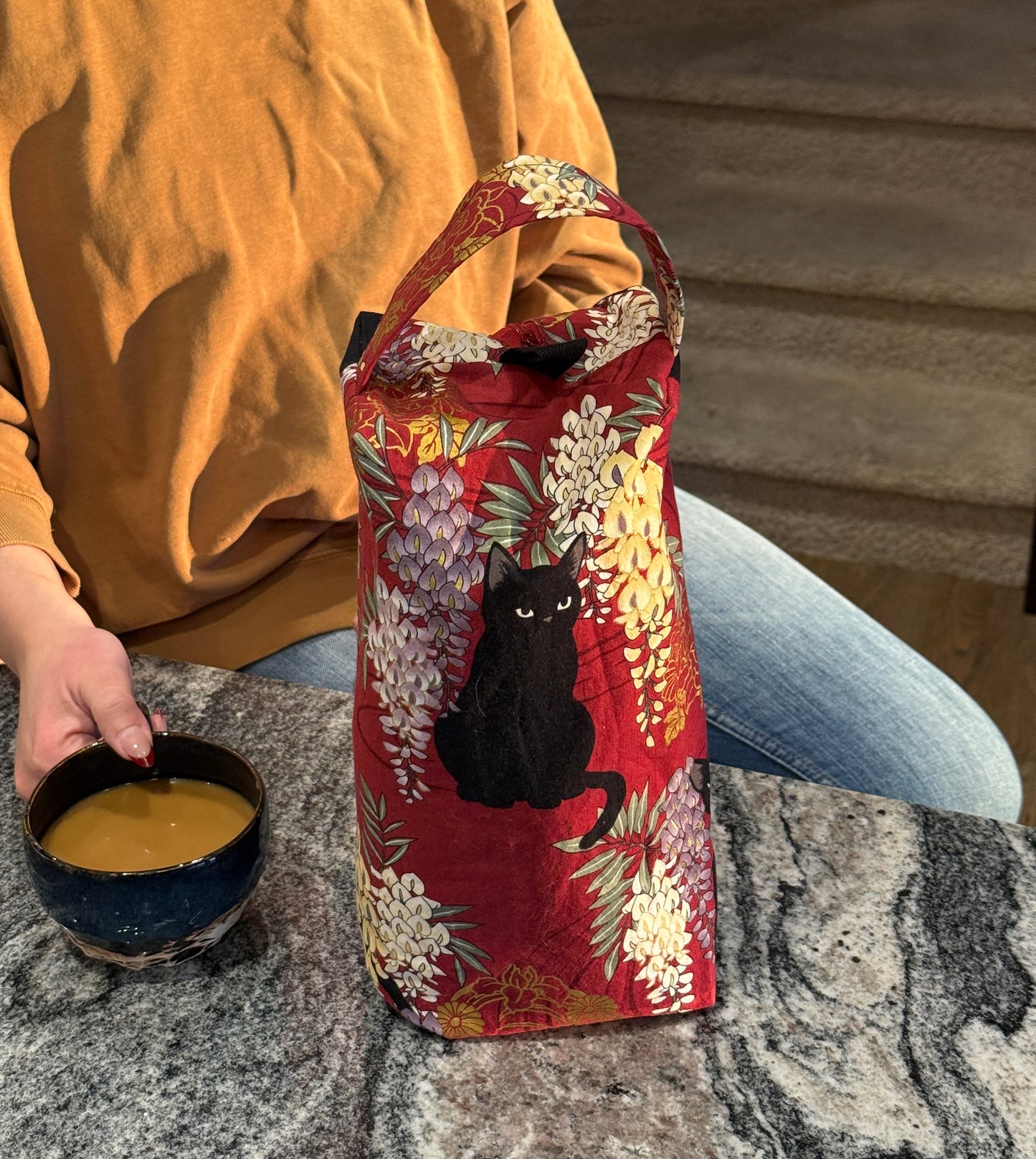 Large Box Bag | Fibre Arts Bag | Handmade in Alberta, Canada, From Hand Picked Japanese Fabrics