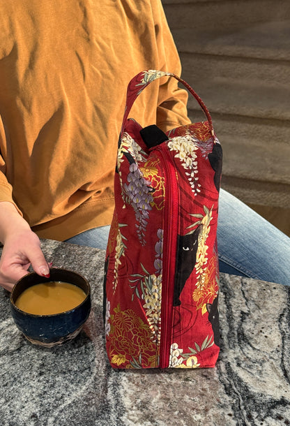 Large Box Bag | Fibre Arts Bag | Handmade in Alberta, Canada, From Hand Picked Japanese Fabrics