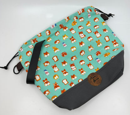 Kato Drawstring Bag | Dog Fabrics Hand Selected in Kyoto and Tokyo, Japan