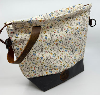 Kato Drawstring Bag | Woodland Critters | Japanese Fabrics Hand-Selected in Tokyo and Kyoto