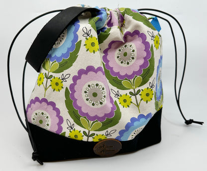 Kato Drawstring Bag | Florals | Fabrics Hand-Chosen in Japan