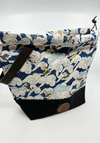 Kato Drawstring Bag | Japanese Fabric