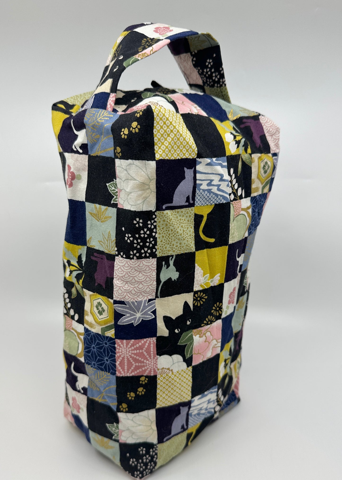 Large Box Bag | Cats | Japanese Prints Hand-Selected in Japan