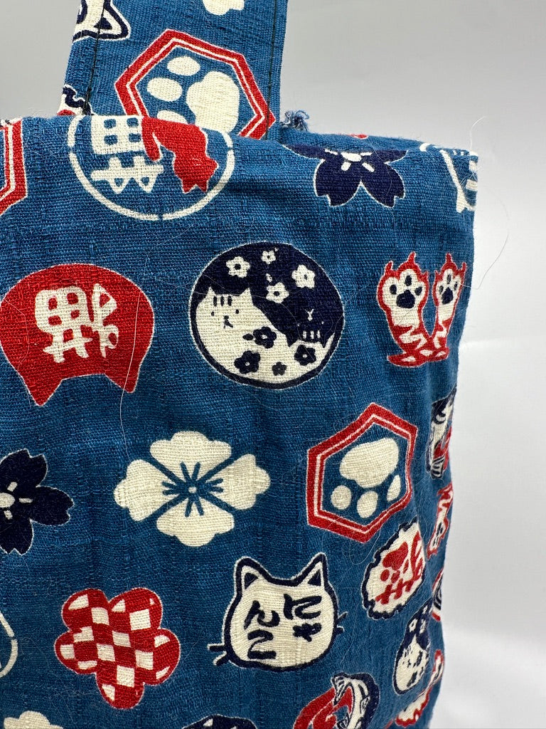 Large Box Bag | Cats | Japanese Prints Hand-Selected in Japan