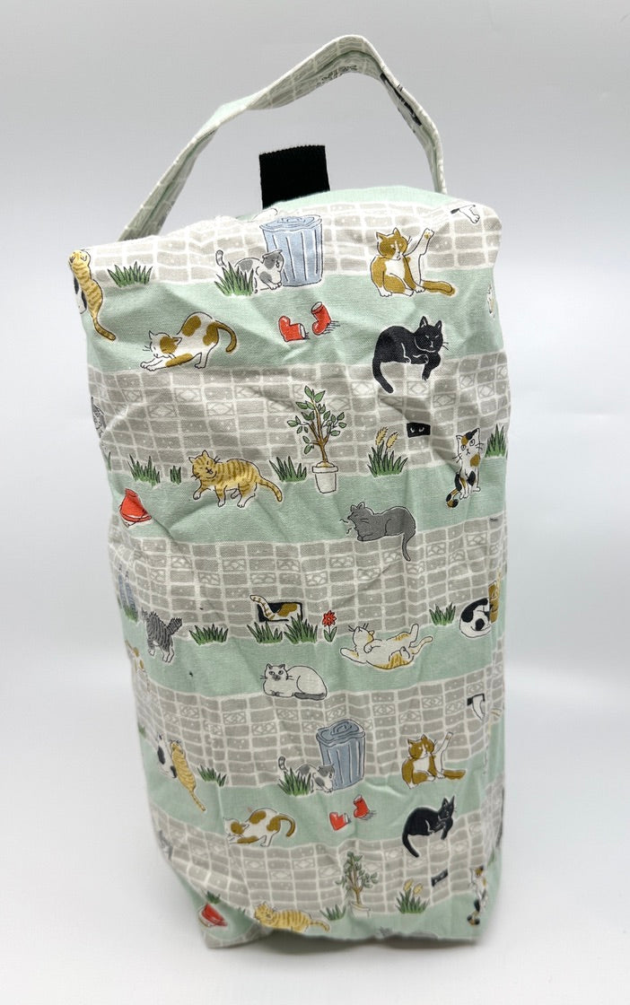 Large Box Bag | Cats | Japanese Prints Hand-Selected in Japan