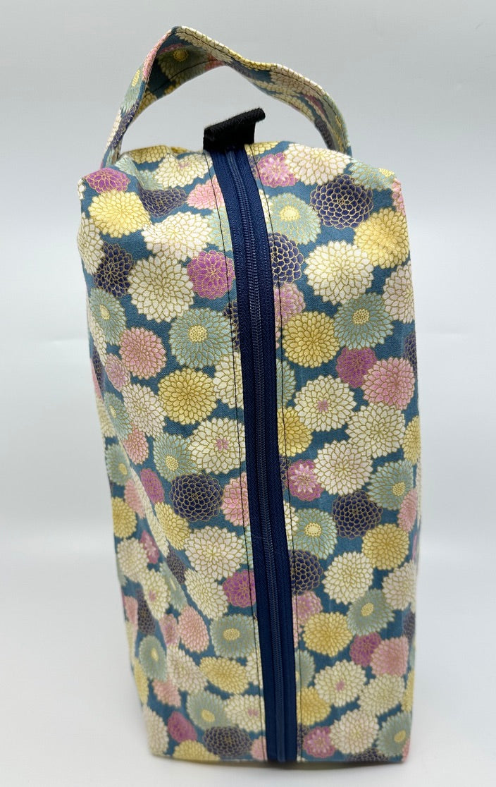 Large Box Bag | Florals | Japanese Flowers Assemble on These Hand-Selected Fabrics