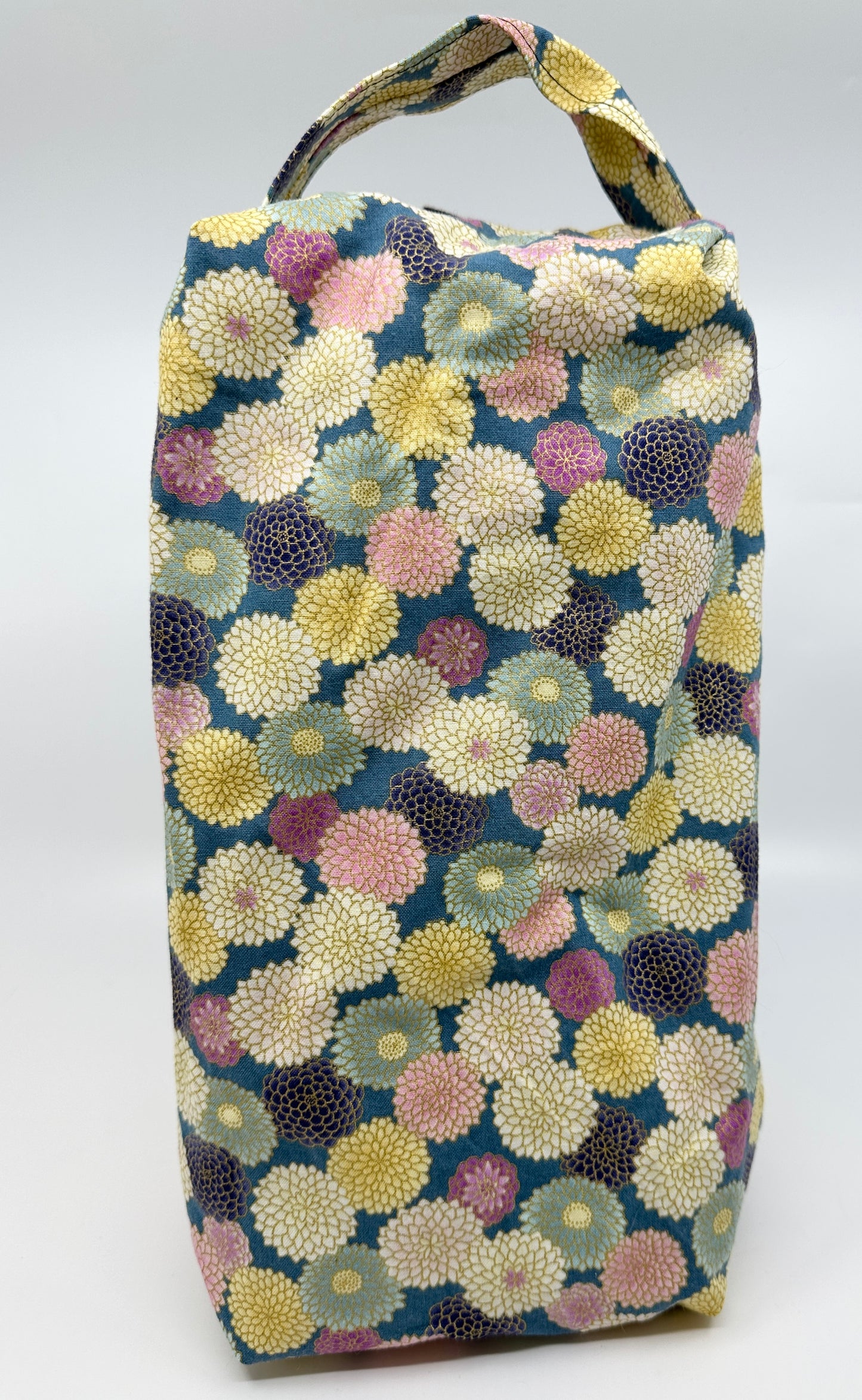 Large Box Bag | Florals | Japanese Flowers Assemble on These Hand-Selected Fabrics