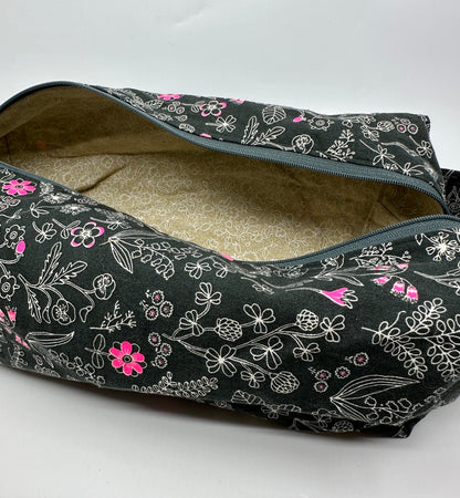 Large Box Bag | Florals | Japanese Flowers Assemble on These Hand-Selected Fabrics