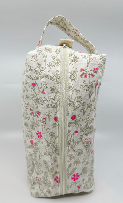 Large Box Bag | Florals | Japanese Flowers Assemble on These Hand-Selected Fabrics