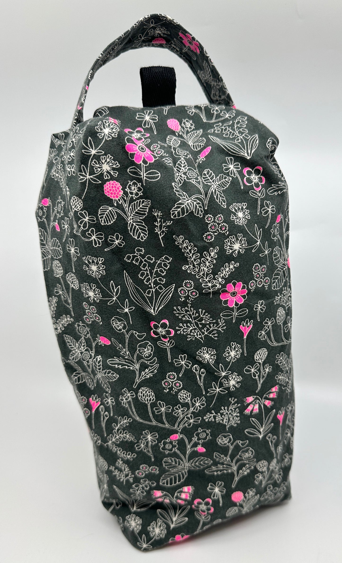 Large Box Bag | Florals | Japanese Flowers Assemble on These Hand-Selected Fabrics