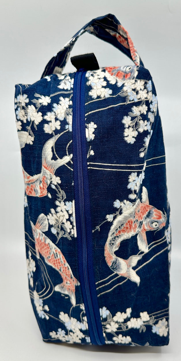 Large Box Bag | Japanese Motifs | Japanese Fabrics Hand-Selected and Purchased in Kyoto and Tokyo, Japan