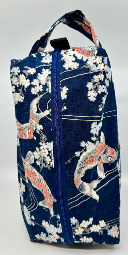 Large Box Bag | Japanese Motifs | Japanese Fabrics Hand-Selected and Purchased in Kyoto and Tokyo, Japan