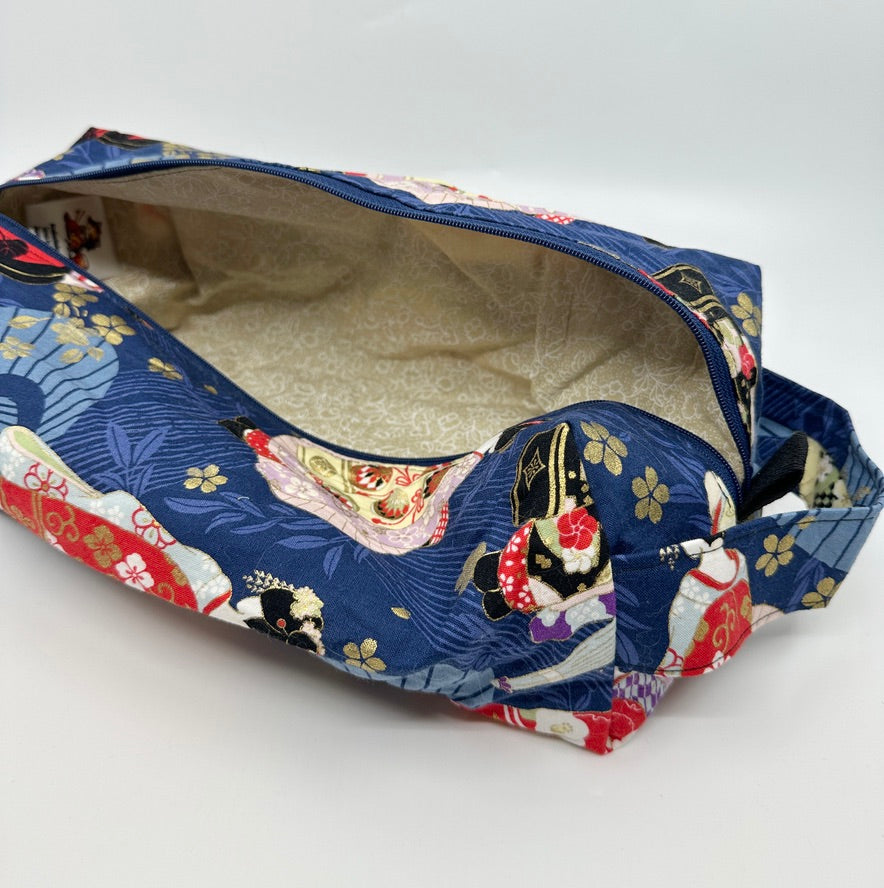 Large Box Bag | Japanese Motifs | Japanese Fabrics Hand-Selected and Purchased in Kyoto and Tokyo, Japan