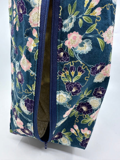 Large Box Bag | Florals | Japanese Flowers Assemble on These Hand-Selected Fabrics