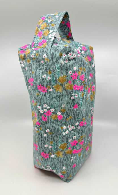 Large Box Bag | Florals | Japanese Flowers Assemble on These Hand-Selected Fabrics