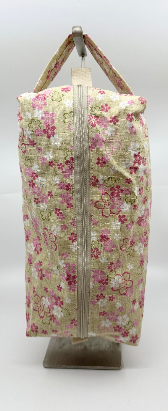 Large Box Bag | Florals | Japanese Flowers Assemble on These Hand-Selected Fabrics