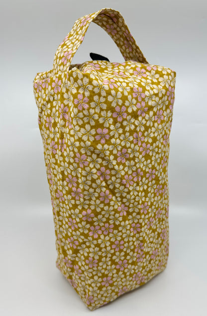 Large Box Bag | Florals | Japanese Flowers Assemble on These Hand-Selected Fabrics