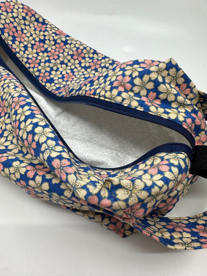 Large Box Bag | Florals | Japanese Flowers Assemble on These Hand-Selected Fabrics