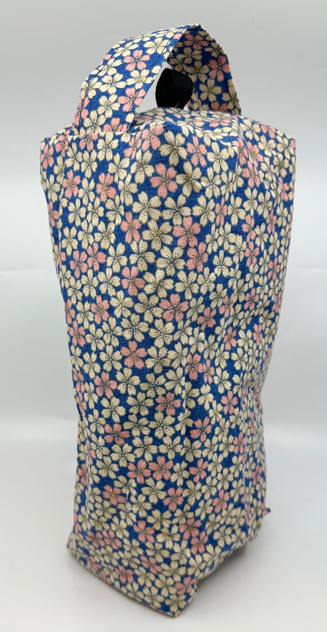 Large Box Bag | Florals | Japanese Flowers Assemble on These Hand-Selected Fabrics