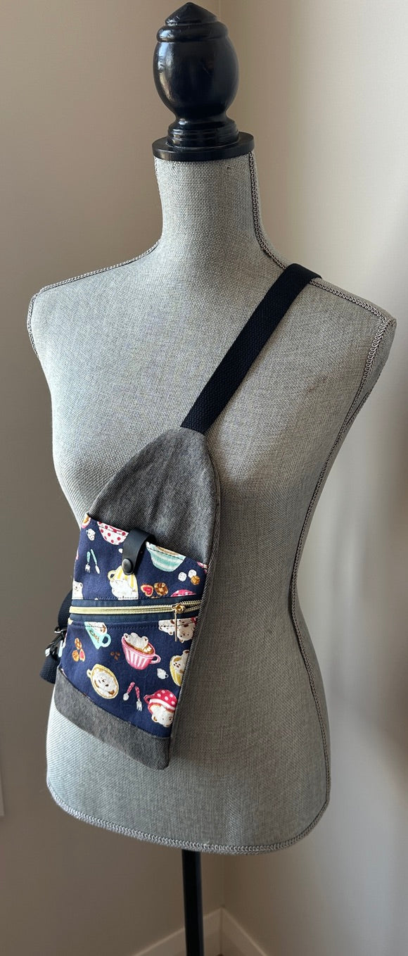 Mini Traveller Sling | Upcycled Denim and Hand-Selected Japanese Fabrics