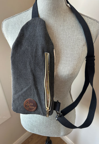 Mini Traveller Sling | Upcycled Denim and Hand-Selected Japanese Fabrics