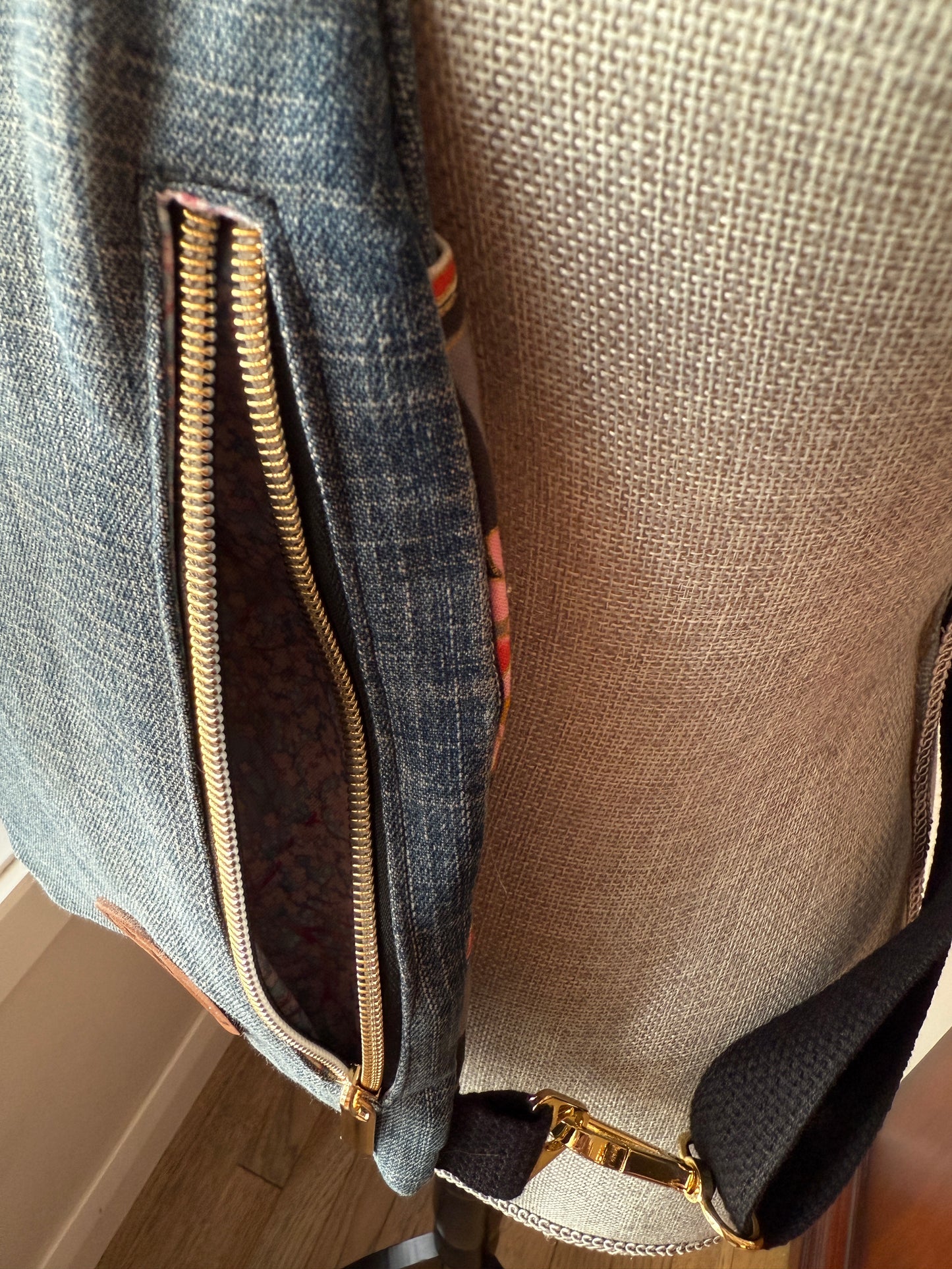 Mini Traveller Sling | Upcycled Denim and Hand-Selected Japanese Fabrics