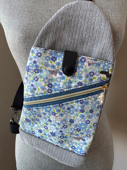 Mini Traveller Sling | Upcycled Denim and Hand-Selected Japanese Fabrics