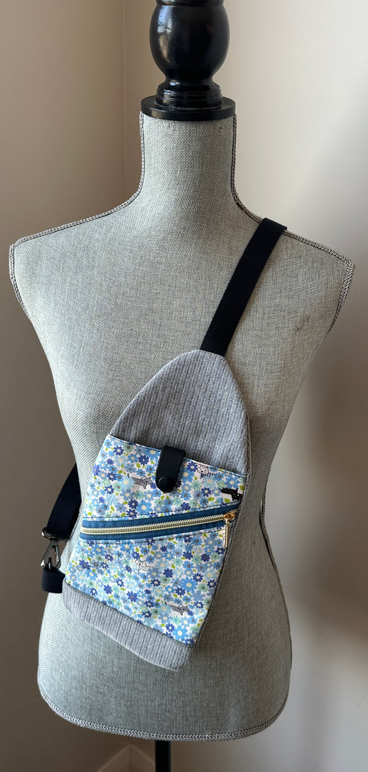 Mini Traveller Sling | Upcycled Denim and Hand-Selected Japanese Fabrics