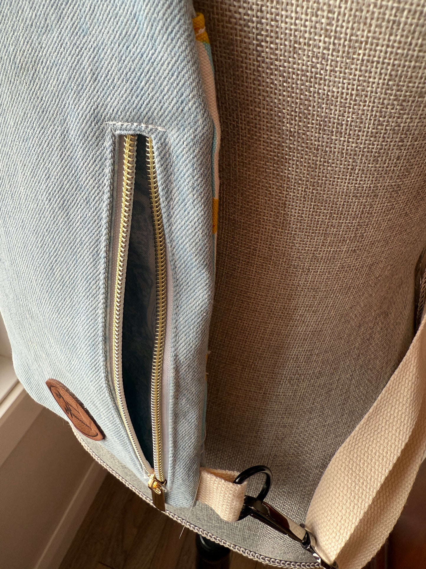 Mini Traveller Sling | Upcycled Denim and Hand-Selected Japanese Fabrics