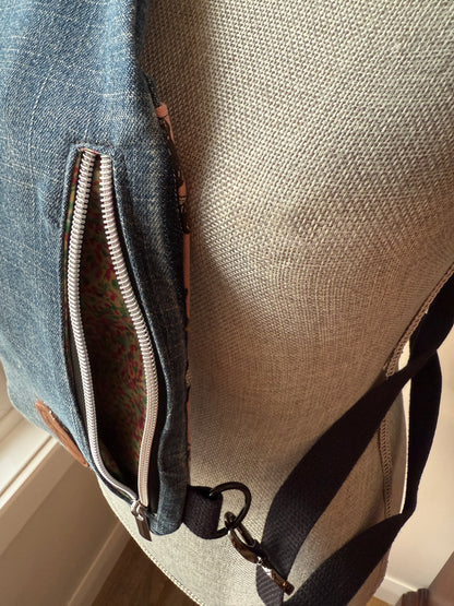 Mini Traveller Sling | Upcycled Denim and Hand-Selected Japanese Fabrics