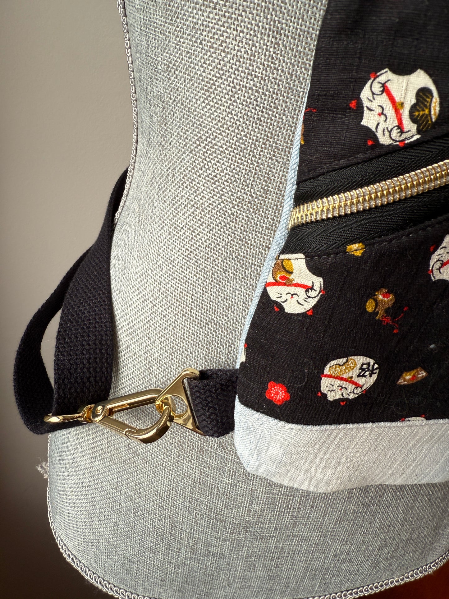 Mini Traveller Sling | Upcycled Denim and Hand-Selected Japanese Fabrics