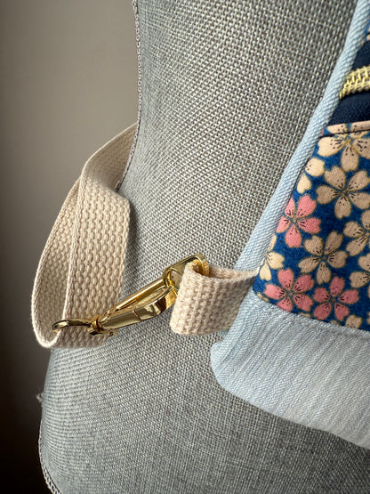 Mini Traveller Sling | Upcycled Denim and Hand-Selected Japanese Fabrics