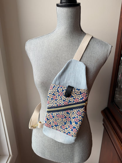 Mini Traveller Sling | Upcycled Denim and Hand-Selected Japanese Fabrics