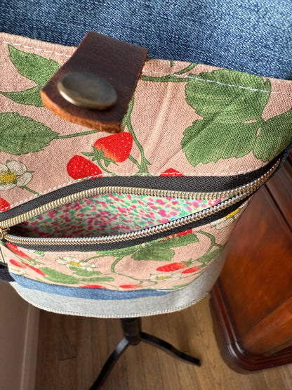 Mini Traveller Sling | Upcycled Denim and Hand-Selected Japanese Fabrics